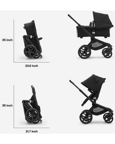 Детская коляска Bugaboo Fox 5 Complete 2 в 1 Black/Midnight Black/Midnight Black