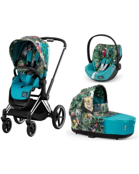 Детская коляска Cybex Priam IV Cloud Z i-Size 3 в 1 We The Best/Chrome Black