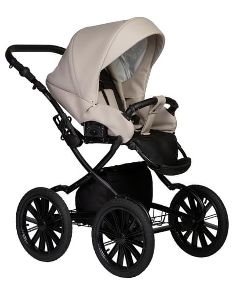 Детская коляска Indigo Mio Eco Plus 14 2 в 1 02 св.бежевая кожа