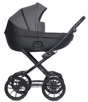 Детская коляска Riko Basic Pacco Classic 2 в 1 04 Carbon (темно-серый-черный)