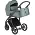 Детская коляска Roan Bass Next Кожа 3 в 1 с автокреслом Tutis Elo Lux EduSky Black RN085/1 Misti Mint