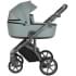 Детская коляска Roan Bass Next Кожа 3 в 1 с автокреслом Tutis Elo Lux EduSky Black RN085/1 Misti Mint