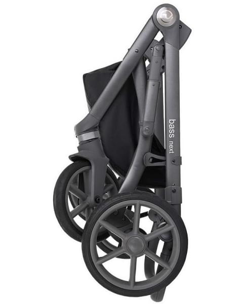 Детская коляска Roan Bass Next Кожа 3 в 1 с автокреслом Tutis Elo Lux EduSky Black RN085/1 Misti Mint