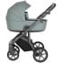 Детская коляска Roan Bass Next Кожа 3 в 1 с автокреслом Tutis Elo Lux EduSky Black RN085/1 Misti Mint