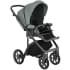 Детская коляска Roan Bass Next Кожа 3 в 1 с автокреслом Tutis Elo Lux EduSky Black RN085/1 Misti Mint