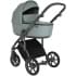 Детская коляска Roan Bass Next Кожа 3 в 1 с автокреслом Tutis Elo Lux EduSky Black RN085/1 Misti Mint