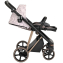 Детская коляска Roan Sol Flowers 3 в 1 с автокреслом Tutis Elo Lux EduSky Black RSF/5001 Powder/Rose gold