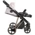 Детская коляска Roan Sol Flowers 3 в 1 с автокреслом Tutis Elo Lux EduSky Black RSF/5001 Powder/Rose gold