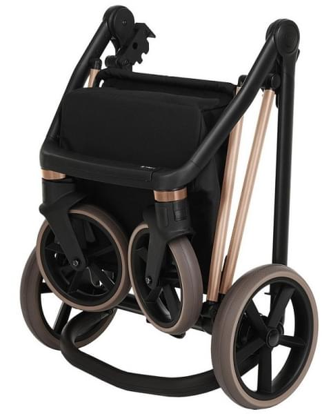 Детская коляска Roan Sol Flowers 3 в 1 с автокреслом Tutis Elo Lux EduSky Black RSF/5001 Powder/Rose gold