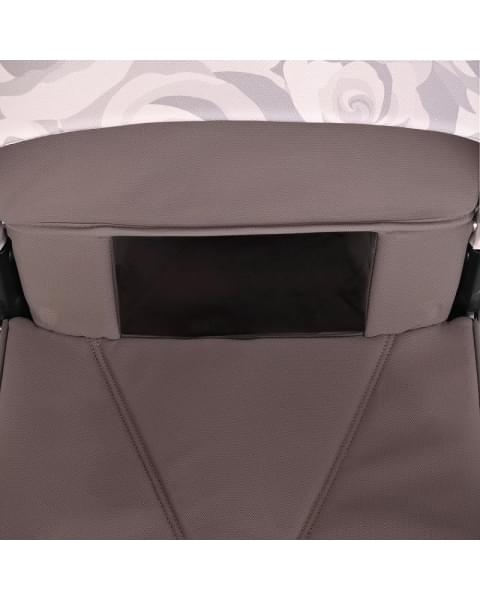 Детская коляска Roan Sol Flowers 3 в 1 с автокреслом Tutis Elo Lux EduSky Black RSF/5001 Powder/Rose gold