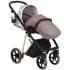 Детская коляска Roan Sol Flowers 3 в 1 с автокреслом Tutis Elo Lux EduSky Black RSF/5001 Powder/Rose gold