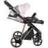 Детская коляска Roan Sol Flowers 3 в 1 с автокреслом Tutis Elo Lux EduSky Black RSF/5001 Powder/Rose gold