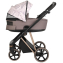 Детская коляска Roan Sol Flowers 3 в 1 с автокреслом Tutis Elo Lux EduSky Black RSF/5001 Powder/Rose gold
