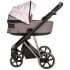 Детская коляска Roan Sol Flowers 3 в 1 с автокреслом Tutis Elo Lux EduSky Black RSF/5001 Powder/Rose gold