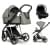 Детская коляска Roan Sol Vintage Luxury 3 в 1 с автокреслом Tutis Elo Lux EduSky Black VIN 02/SG Sage Green/Sage/руч.Black