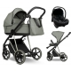 Детская коляска Roan Sol 2.0 Vintage Luxury 3 в 1 с автокреслом Tutis Elo Lux EduSky Black VIN 02/SG Sage Green/Sage/руч.Black