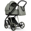 Детская коляска Roan Sol Vintage Luxury 3 в 1 с автокреслом Tutis Elo Lux EduSky Black VIN 02/SG Sage Green/Sage/руч.Black