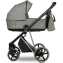 Детская коляска Roan Sol Vintage Luxury 3 в 1 с автокреслом Tutis Elo Lux EduSky Black VIN 02/SG Sage Green/Sage/руч.Black