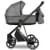 Детская коляска Roan Sol Vintage Luxury Leather 2 в 1 VEGA88DB Glacier Gray/Nickel/руч.Black
