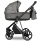 Детская коляска Roan Sol 2.0 Vintage Luxury Leather 2 в 1 VEGA88DB Glacier Gray/Nickel/руч.Black