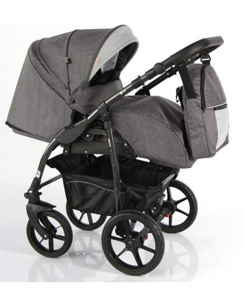 Детская коляска Sevillababy Unico 2 в 1 Un-03 т. серый-св.серый экокожа