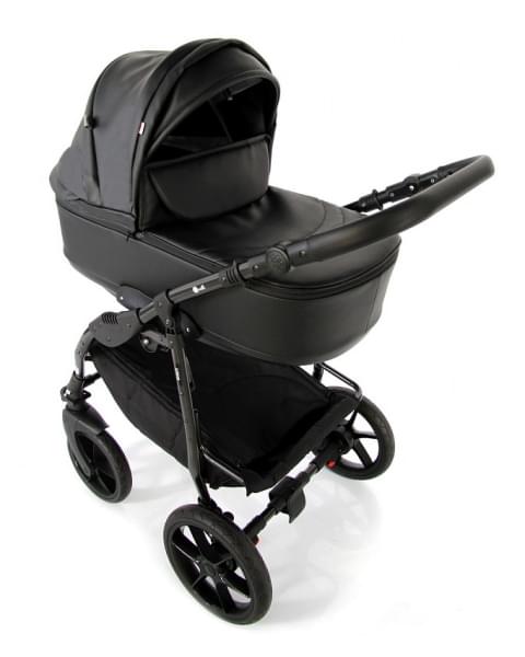 Детская коляска Sevillababy Uno 2 в 1 чёрный экокожа