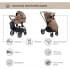 Детская коляска Sweet Baby Elegante 2 в 1 Chrome Brown