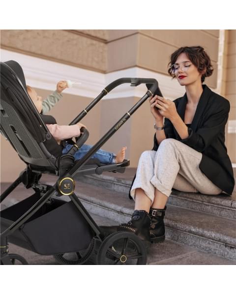 Детская коляска Sweet Baby Elegante 2 в 1 SBL GL Black