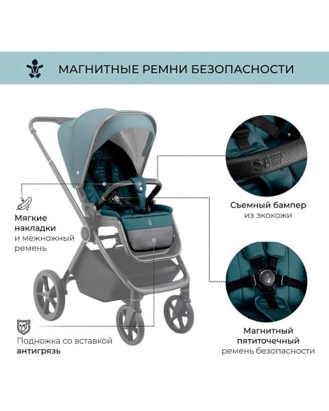 Детская коляска Sweet Baby Elegante 2 в 1 SBL GL Blue