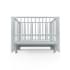 Детская кроватка Sweet Baby с маятником Vittoria Pro серая