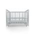 Детская кроватка Sweet Baby с маятником Vittoria Pro серая