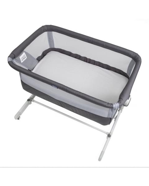 Детская приставная кроватка Chicco Next2Me Pop-Up, Atmosphere (Темно-серый)