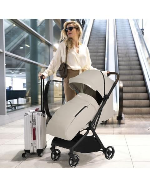 Детская прогулочная коляска Pituso Matrix PU Cappuccino New