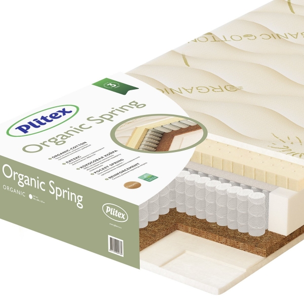 Детский матрас Plitex Organic Spring ОРГ-14/1 120х60х12 см