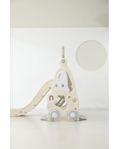 Горка с качелями UNIX Kids Car Grey