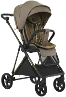 Детская прогулочная коляска Pituso Carbon RX Tuareg Beige/рама carbon gold