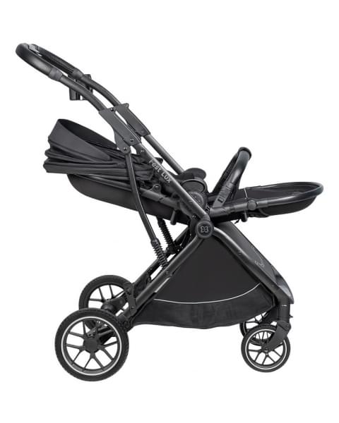 Детская прогулочная коляска Farfello Fest Lux Угольно-черный/Carbon black FL-12 черная рама