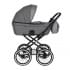 Коляска-люлька Pituso Leticia Classic / колеса d14, Grey + Кожа Grey Metalic (Серый)