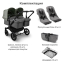 Коляска 2 в 1 Bugaboo Donkey 5 Twin Forest Green шасси Black