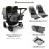 Коляска 2 в 1 Bugaboo Donkey 5 Twin Forest Green шасси Black