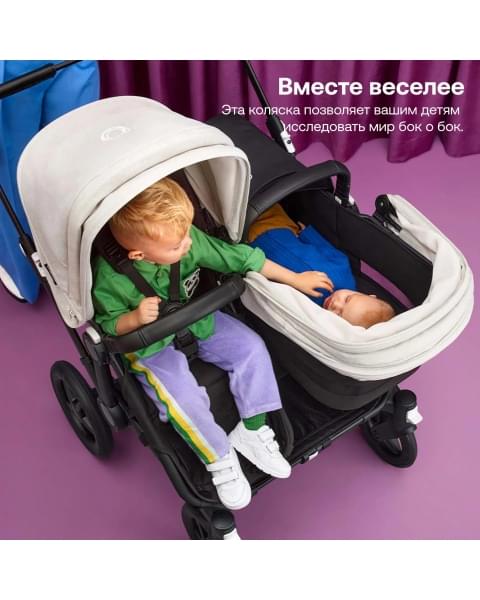 Коляска 2 в 1 Bugaboo Donkey 5 Twin Forest Green шасси Black