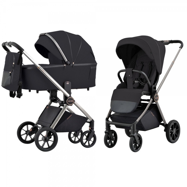 Коляска 2 в 1 Carrello Ultra CRL-6525, Night Black (Черный)