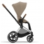 Коляска 2 в 1 Cybex Priam IV Platinum Collection шасси Chrome Brown, Cozy Beige (бежевый)