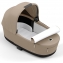 Коляска 2 в 1 Cybex Priam IV Platinum Collection шасси Chrome Brown, Cozy Beige (бежевый)