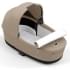 Коляска 2 в 1 Cybex Priam IV Platinum Collection шасси Chrome Brown, Cozy Beige (бежевый)
