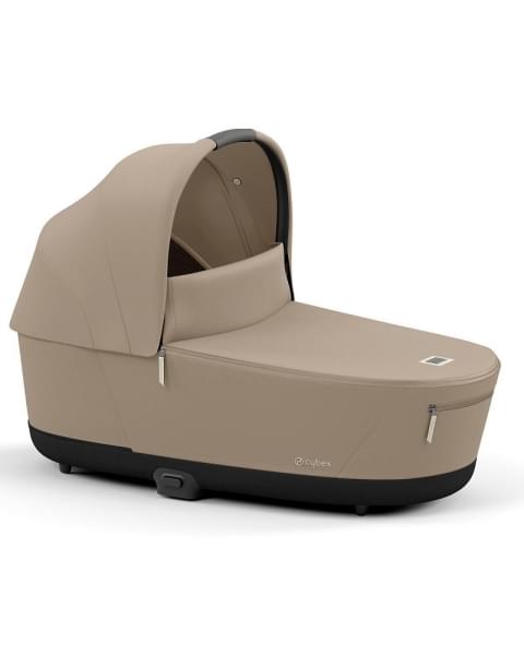 Коляска 2 в 1 Cybex Priam IV Platinum Collection шасси Chrome Brown, Cozy Beige (бежевый)