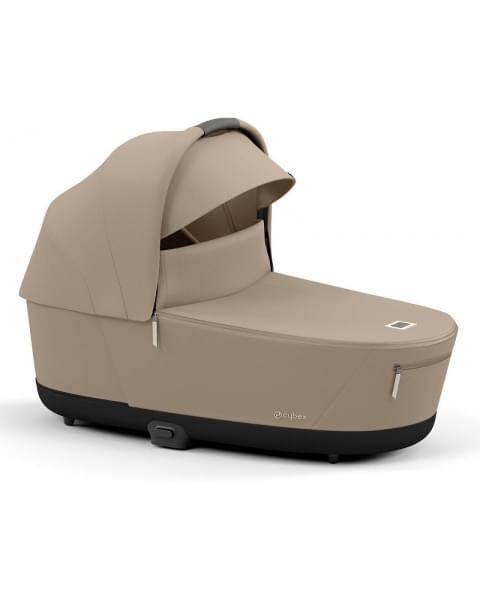 Коляска 2 в 1 Cybex Priam IV Platinum Collection шасси Chrome Brown, Cozy Beige (бежевый)