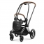Коляска 2 в 1 Cybex Priam IV Platinum Collection шасси Chrome Brown, Cozy Beige (бежевый)