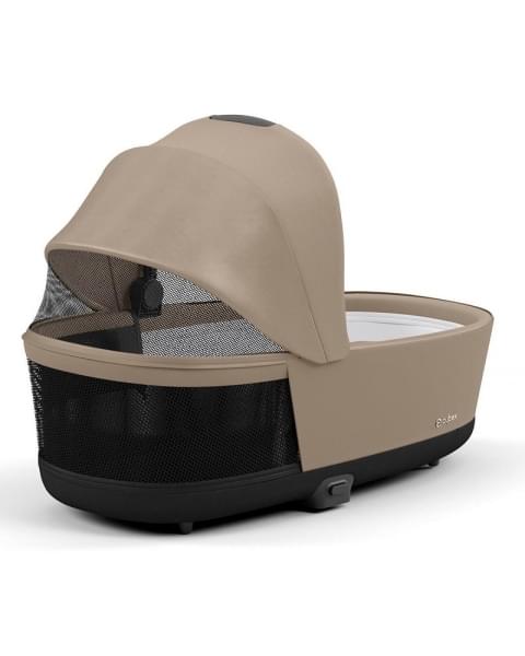 Коляска 2 в 1 Cybex Priam IV Platinum Collection шасси Chrome Brown, Cozy Beige (бежевый)