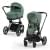 Коляска 2 в 1 Cybex Priam IV Platinum Collection шасси Matt Black, Leaf Green (Зеленый)